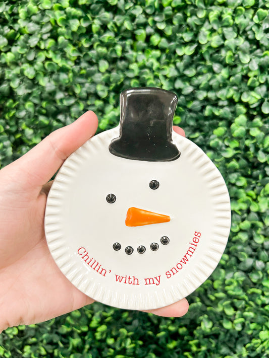 MP Small Plate - Snowman