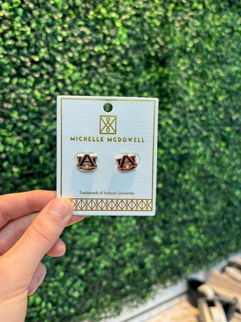 MM Enamel Stud Earrings