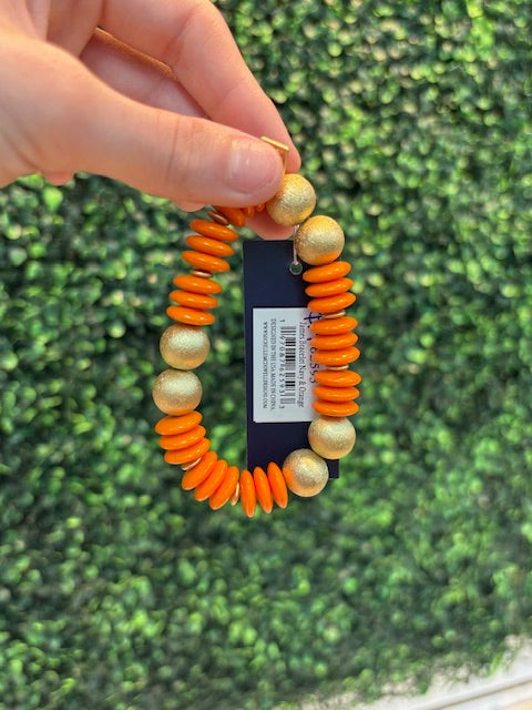 James Bracelet Navy & Orange