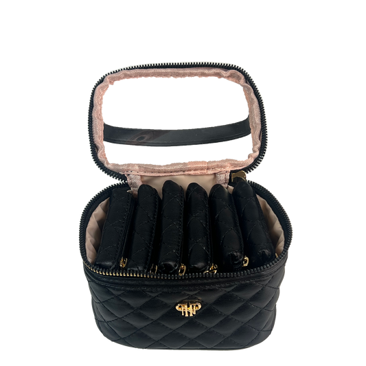 PN Getaway Jewelry Case - Quilted Black