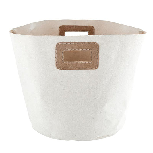Santa Barbara Suede Handles Canvas Tote