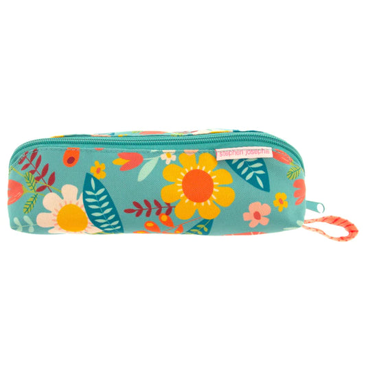 SJ pencil case turquoise floral
