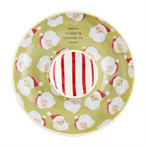 Mud Pie Santa chip n dip