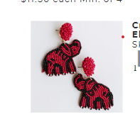 MM collegiate earrings