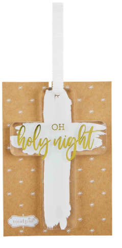 MP acrylic cross ornament