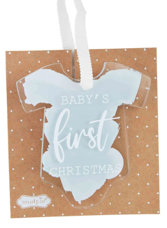 MP Blue babys first cmas ornament