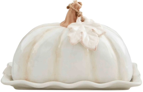 MP White Pumpkin Butter Dish