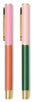 PW Colorblock Pens - Red Orange & Emerald