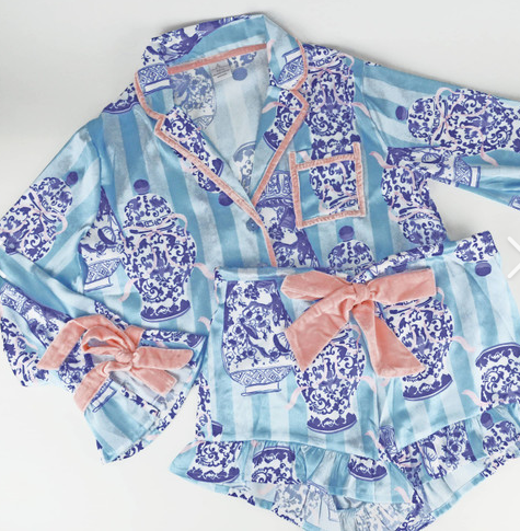 8OL satin pajamas ginger jar