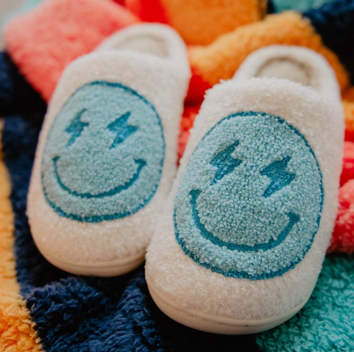 Blue Lightning Slippers M/L