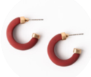 Amanda crimson earrings
