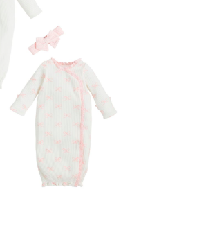 MP Bow print gown