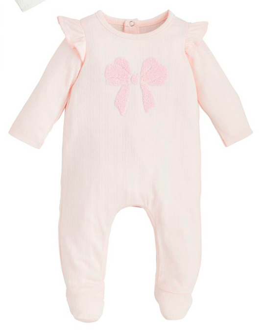 MP Pink Boucle Bow Sleeper