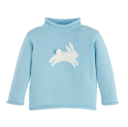 Mp Blue bunny Rollneck Sweater