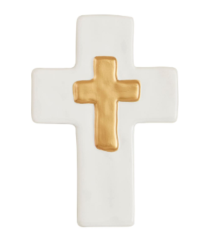 MP Ceramic and Gold Thick Cross