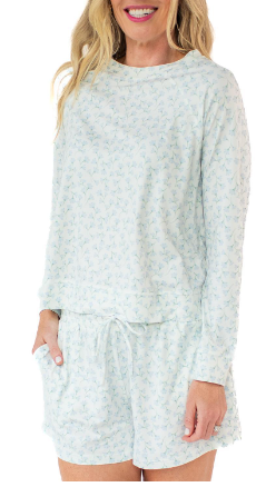 MS Annie Short Set | Petal Dance Blue