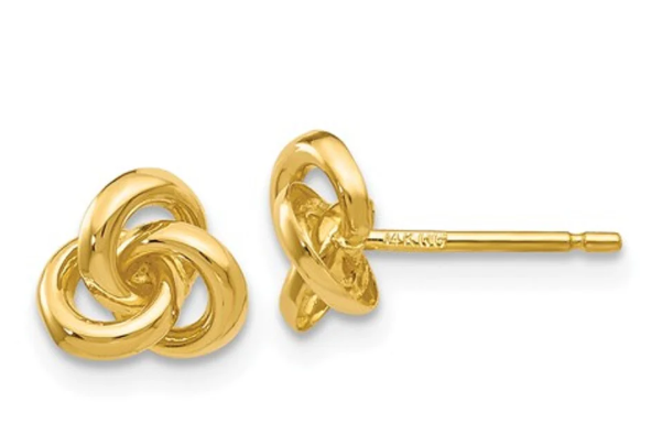 GG Knot 14K Filled Stud Earrings