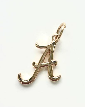 Alabama Crimson Tide Logo Charm In Shiny Gold