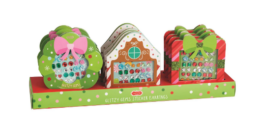 Mp Christmas Glitzy Gems Sticker Earrings