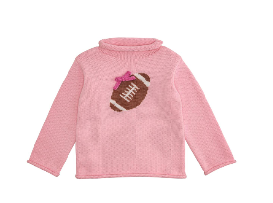 MP Pink Football Rollneck Sweater