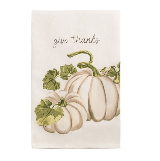 MP White Pumpkin Printed Towel