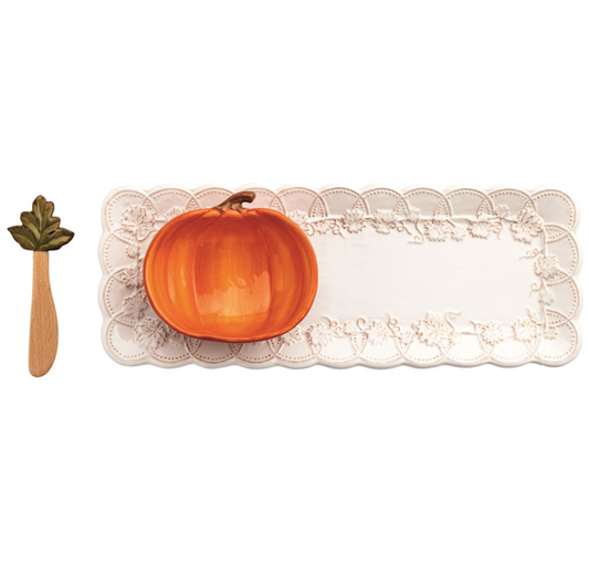 MP Pumpkin Tray & Dip Set
