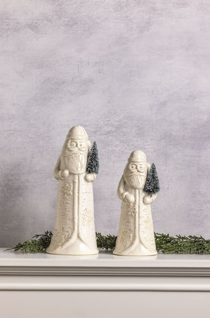 Mp LG White Christmas Santa Sitter