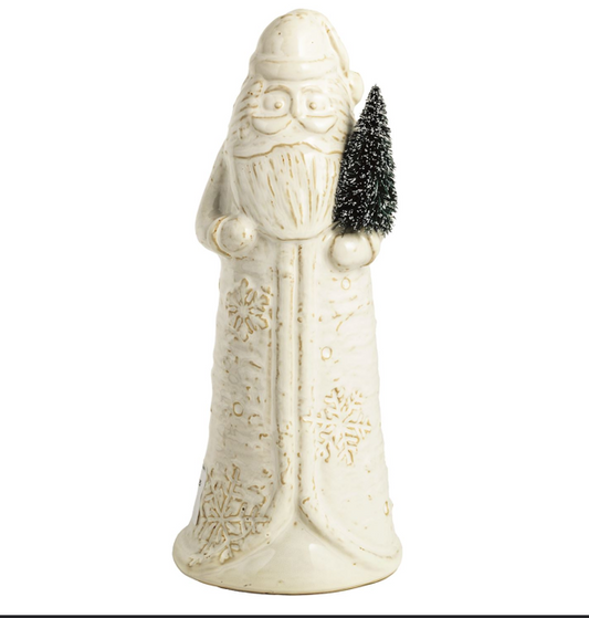 Mp LG White Christmas Santa Sitter