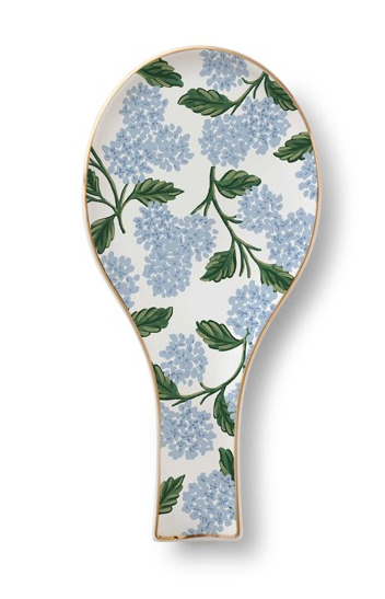 RPC Hydrangea Porcelain Spoon Rest