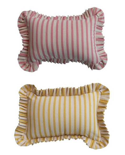 HM Lumbar Pillow w/Stripes