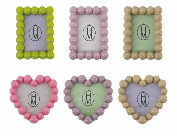 HM Resin Heart & Rectangle Magnet Frame