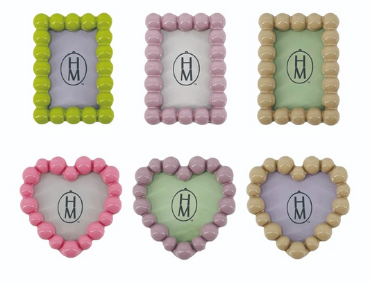 HM Resin Heart & Rectangle Magnet Frame