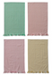HM Cotton Printed Tea Towel (Stripped Ruffle)