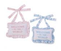TC Welcome to the World Ruffle Pillow
