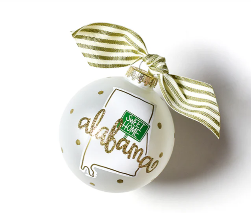 HapEv Alabama Glass Ornament