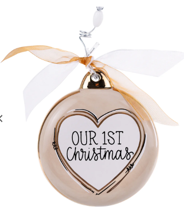 GH Our First Christmas Puff Ornament
