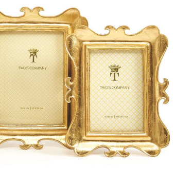 TC Gold Leaf Frame Scalloped Edge 4X6