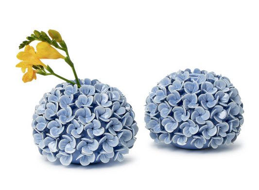 TC Hydrangea Flower Bud Vases/Taper Candle Holder