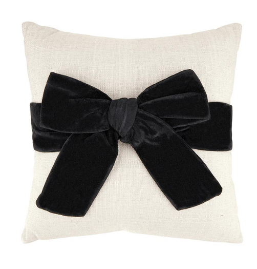 SBDS Black Bow Pillow