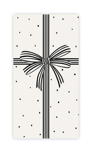 SBDS Black Bow Paper Guest Napkins
