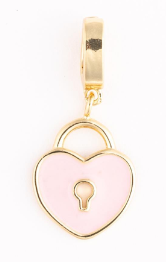 MM Girl Charm Luxe Pink Heart Locket