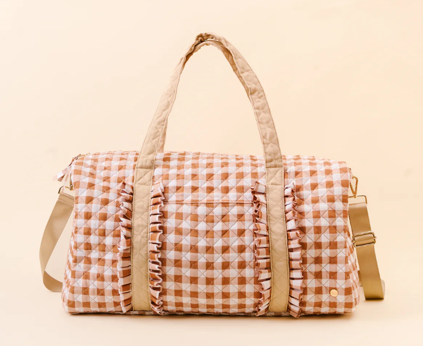 TDE On-The-Go Quilted Weekender Bag | Maple Gingham