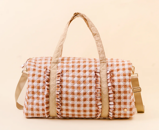 TDE On-The-Go Quilted Weekender Bag | Maple Gingham