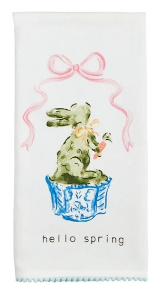 MP Hello Spring Topiary Tea Towel