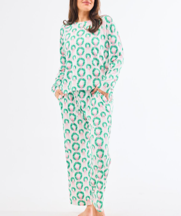 MS Annie Rosy Wreaths Pant Set