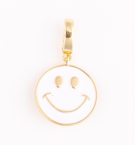 MM Girl Charm Luxe White Smiley