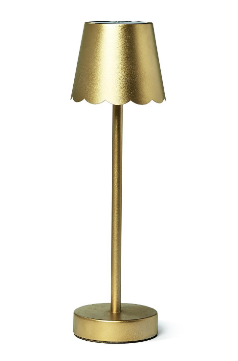 TC Gold Table Lamp Scallop Edge