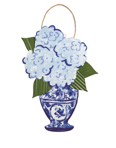 MP Hydrangea Tin Door Hanger
