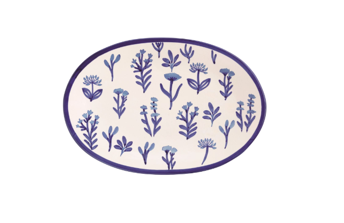 MP Blue Floral Platter