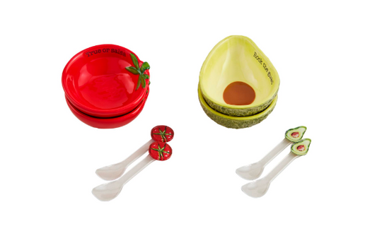 MP Figural Fiesta Tidbit Plate Set